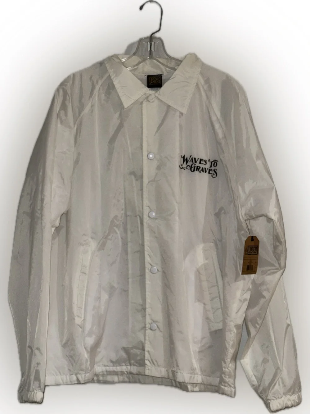 Loser Machine Company Dark Seas Division Waves to Graves Windbreaker Jacket